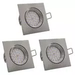 Lumare LED Einbaustrahler dimmbar 7W IP44 - Schwenkbare Deckenleuchte für Bad