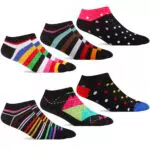 MAKABO Lustige Damen Knöchelsocken mit geometrischem Motiv