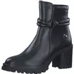 Marco Tozzi Damen Stiefeletten mit Absatz aus Leder Blockabsatz