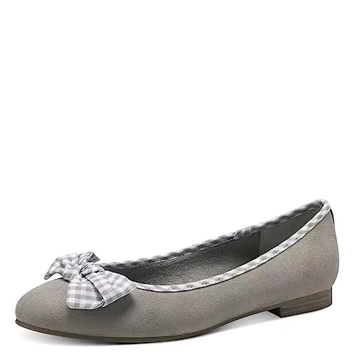 Marco Tozzi Damen Ballerinas Flach mit Schleife