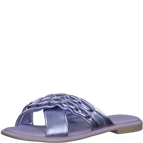 MARCO TOZZI Damen Pantolette, Blockabsatz, aus hochwertigem Leder