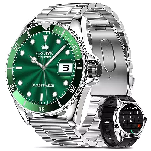 Marsyu Smartwatch Herren mit Telefonfunktion und 114 Sportmodi