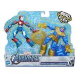 Marvel Avengers Bend And Flex Iron Patriot vs. Thanos Action-Figuren für Kinder
