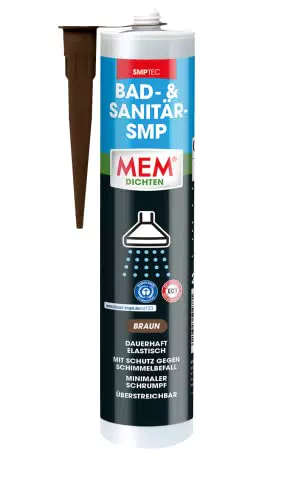 MEM SMP Dichtstoff für den Sanitärbereich – Schimmelresistent und vielseitig einsetzbar