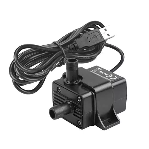 MOUNTAIN ARK Mini Wasserpumpe USB 58GPH für Aquarien und Garten Teich