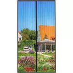 MYCARBON Fliegengitter Tür Magnet 90x210cm - Insektenschutz ohne Bohren