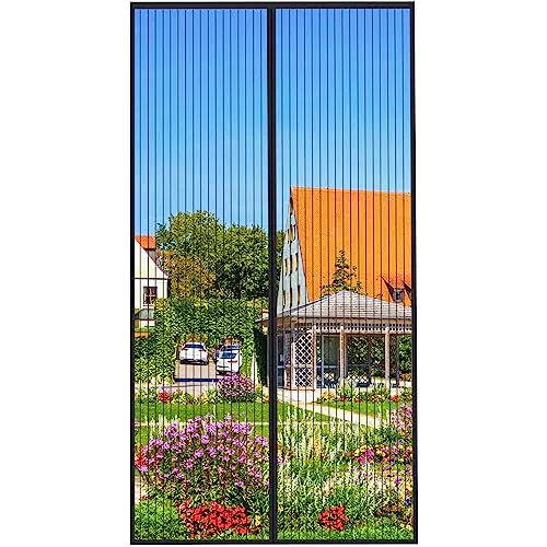 MYCARBON Fliegengitter Tür Magnet 90x210cm - Insektenschutz ohne Bohren