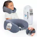 ANDAR Nackenkissen Flugzeug – Ergonomisches Reise-Kissen mit Memory-Foam