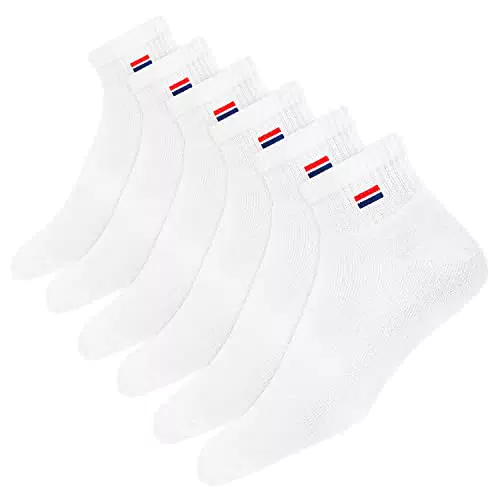 NAVYSPORT 6 Paar Sneaker Socken Herren Damen Sportsocken Baumwoll Socken Quarter Socken Unisex.