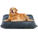 Nepfaivy Hundebett für große Hunde - Flauschige, waschbare Hundematte mit rutschfestem Boden