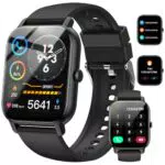 Nerunsa Smartwatch für Damen und Herren, IP68 Fitnessuhr mit Herzfrequenzmonitor