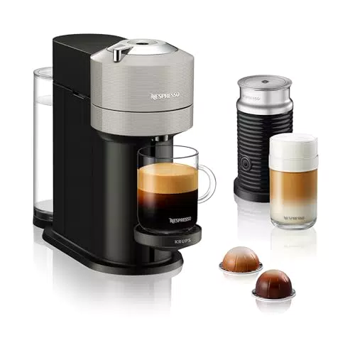 Nespresso Krups XN911B Vertuo Next Kaffeekapselmaschine mit Aeroccino
