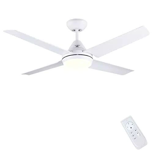 Newday Deckenventilator mit Beleuchtung und Fernbedienung, leise und dimmbar