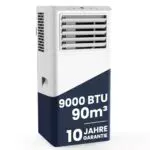 Newentor Mobile Klimaanlage 9000 BTU, für Räume bis 90m³, mit Fernbedienung