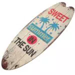 NOLITOY Vintage Surfbrett Wandschild – Dekoration für Strand und Zuhause