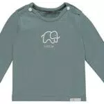 Noppies Unisex Baby U Tee Ls Anne Aop T Shirt, Grey Mint