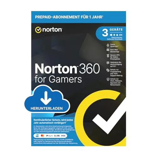 Norton 360 für Gamer 2024 - Cybersicherheit für PC/Mac/Android/iOS