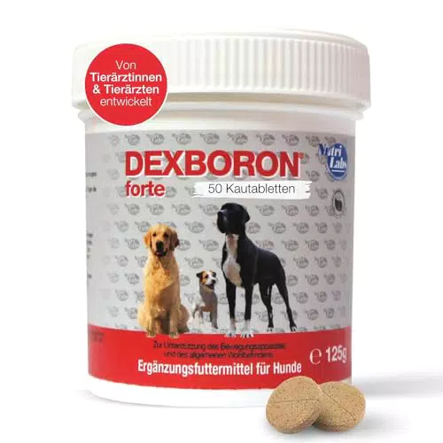 NutriLabs Dexboron® forte Kautabletten für Hunde mit Teufelskralle und Weidenrinde