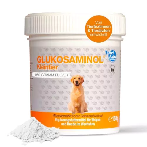 NutriLabs Glukosaminol® Gelenkpulver für Hunde-Welpen mit MSM und Artischocke