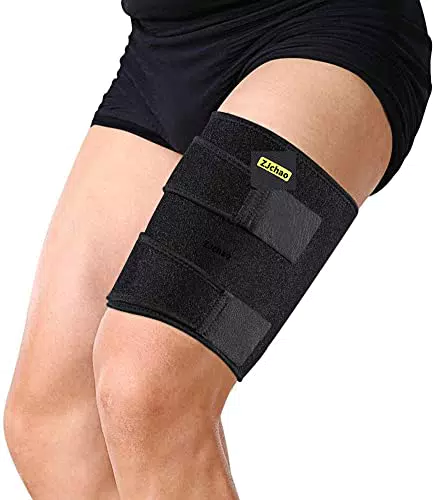 OrthoMed Oberschenkelbandage für Muskelfaserriss mit Klettverschluss und Kompression