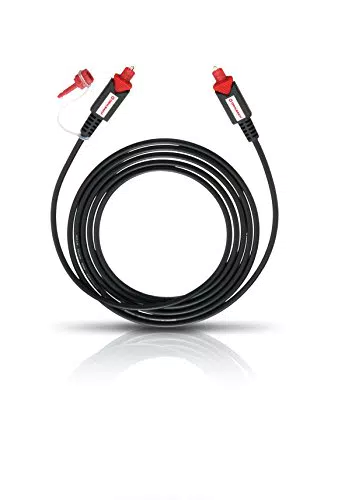 Oehlbach Red Opto Star 800 - Hochwertiges & Flexibles optisches Toslink Digitalkabel mit 3
