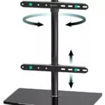 ONKRON TV Standfuß schwenkbar für 32-65 Zoll, höhenverstellbar, VESA 400x400, PT2-B