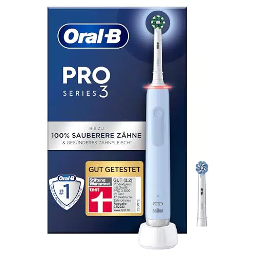 Oral-B PRO 3 3000 Elektrische Zahnbürste mit 3 Putzmodi und Andruckkontrolle