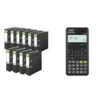 DINOR Ordner Wolkenmarmor Recycling & Casio FX-87DE PLUS Schulrechner