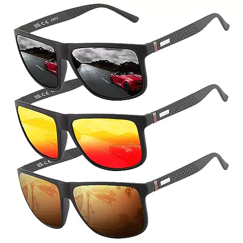 Polarisierte Sonnenbrille von Perfectmiaoxuan: Vintage Eleganz für Herren und Damen, HD-Pilotgläser für Golf, Fahren, Angeln und Reisen