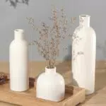 Perfnique Keramikvase für Pampasgras, moderne Boho-Dekoration für Zuhause