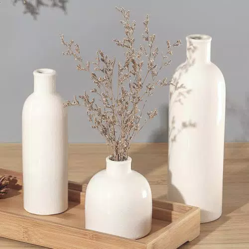 Perfnique Keramikvase für Pampasgras, moderne Boho-Dekoration für Zuhause