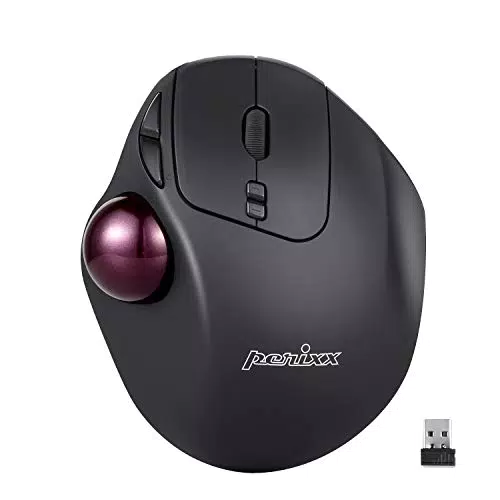 Perixx PERIMICE-517 Ergonomische Maus mit Trackball - 400/1000 DPI - Kabelgebunden