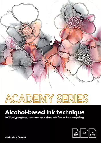 PLAY-CUT Academy Series Malblock A4 für Alkohol Tinte und Acrylfarben