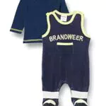 Playshoes Kinder Set Nicki Feuerwehr Strampler und Langarmshirt