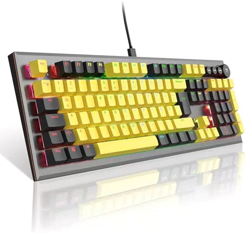 PowerLead Mechanische Gaming-Tastatur mit RGB-Beleuchtung und programmierbaren Tasten