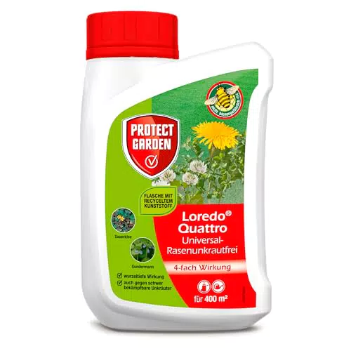 Protect Garden Loredo Quattro Rasen-Unkrautvernichter mit 4-fach Wirkung
