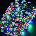 PTHTECH Blumenkranz Stirnband – Boho Blumengirlande für Hochzeit und Festival