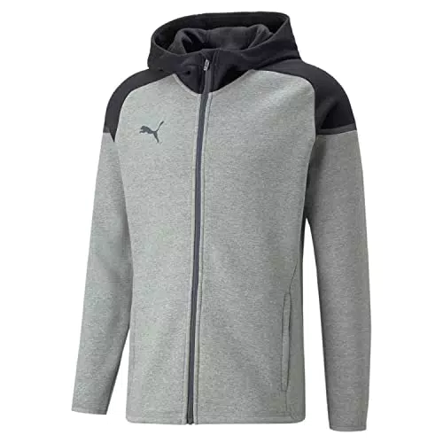 PUMA Herren Teamcup Casuals Kapuzenjacke Schwarz