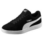PUMA Unisex Smash v2 Sneaker - Schwarz-Weiß-Silber