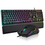 RedThunder K10 Gaming Tastatur und Maus Set mit RGB-Hintergrundbeleuchtung