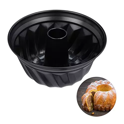 Relaxdays Gugelhupfform, antihaftbeschichtet, Ø 25 cm, Carbonstahl