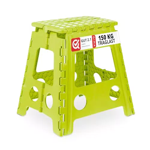 Relaxdays Klapphocker faltbar – Camping Hocker für Kinder bis 150 kg, Kunststoff