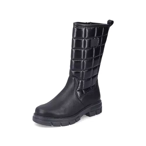 Rieker Damen Z9172 Mode-Stiefel, Schwarz
