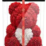 Rosen Bär Blumenbär Geschenkbox – Perfektes Geburtstagsgeschenk für Frauen