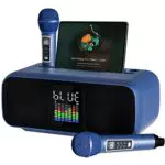 RUBEHOOW Karaoke Maschine mit 2 Mikrofonen und Touch Steuerung für Feiern