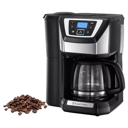 Russell Hobbs Kaffeemaschine mit Mahlwerk und digitalem Timer, Modell Victory