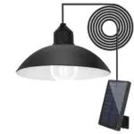 SALCAR Solar Hängelampe für Außen, wasserdicht mit 5m Kabel und 270° Solarpanel