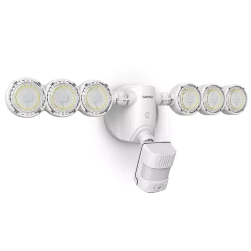 SANSI 45W LED Strahler mit Bewegungsmelder, 6000 Lumen, IP65 wasserdicht