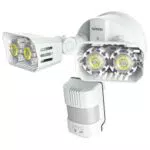 SANSI LED Strahler mit Bewegungsmelder Außen, 1800LM LED Außenleuchte mit verstellbaren 2 Köpfe