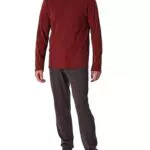 Schiesser Herren Schlafanzug lang mit Knopfleiste aus warmer Baumwolle